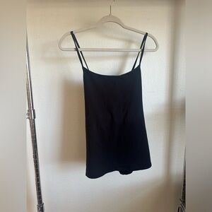 EILEEN FISHER Black Spaghetti strap Tank Top.
